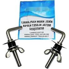 Calperia Metal Klozet Kapak Menteşesi, Nikel Krom Kaplama, 90 cm x 3.5 Cm, 5 kg Ağırlık Kapasiteli