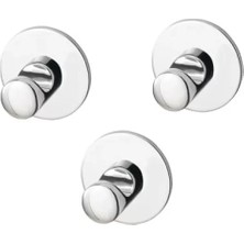Calperia Kendinden Yapışkanlı Krom Kaplama Kanca Seti, 3 Adet, 160 x 100 mm