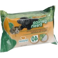 Calperia Kedi ve Köpekler Için Yeşil Çay Kokulu Temizleme Mendili