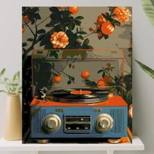 Calperia Sayılarla Boyama Tuval Seti - Fırça ve Boya Dahil (Çıtalı) 40X50 cm