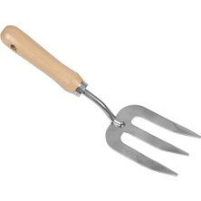 Calperia Dayanıklı Paslanmaz Çelik T Saplı Bahçe El Çatalı