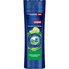 Calperia 3'ü 1 Arada Şampuan & Duş Jeli, Yağlanma Karşıtı, Lime Özlü, 350 ml