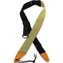 Calperia Tweed Gitar Kayışı - Doğal Renk