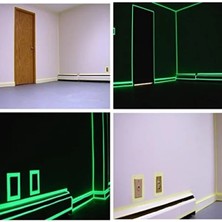 Calperia Fosforlu Yeşil Yansıyan Şerit Bant - 4 Metre