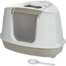 Calperia Modern Tasarımlı Filtreli Kedi Tuvaleti - Gri