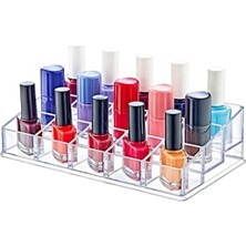 Calperia 15 Gözlü Şeffaf Ojelik Organizatör