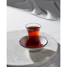 Madame Coco Vie Rouge Espérer 8'li Çay Seti - Mavi/beyaz - 108 ml