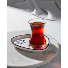 Madame Coco Vie Rouge Espérer 4'lü Çay Seti - Mavi/beyaz - 155 ml