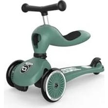 Calperia Oturaklı Çocuk Scooter - Yeşil Renkli ve Dayanıklı Tasarım