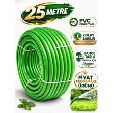 Blackstar 25 Metre Pvc Bahçe Hortumu – Basınca Dayanıklı, Esnek ve Uzun Ömürlü Sulama Hortumu Yeşil
