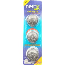 General Nerox Çelik Top Tel Ovma Teli 3 Lü Blister ROYALEKS-NRX-F3003