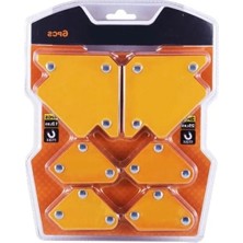 Calperia Mıknatıslı Manyetik Gönye Kaynak Tutucu, 6'lı Set, Sarı