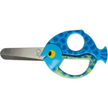 Calperia Balık Motifli Çocuk Makası, Sağ ve Sol El Kullanımı Için