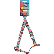 Calperia Ayarlanabilir Urban Style Jazz Stripes Göğüs Tasması - M Boy