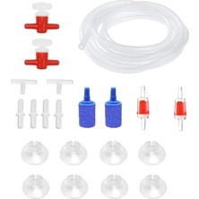 Calperia Akvaryum Hava Motoru Seti - 5 Metre Hava Hortumu ve Yedek Parçalar