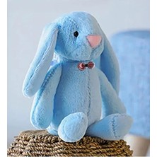 Calperia 65 cm Uzunlukta Mavi Papyonlu Peluş Tavşan