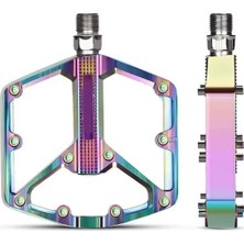 ForteGT Xbyc 1818 Rainbow Alüminyum Rulmanlı Bisiklet Pedalı Ultra Hafif Freeride Platform Pedal