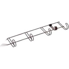 Calperia Metal Kapı Arkası Askı Seti, 6 Adet Kanca ile