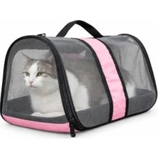 Calperia Nefes Alabilen Fileli Kedi Taşıma Çantası, Hafif ve Katlanabilir