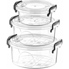 General Bonny Box 3'lü Yuvarlak Saklama Kabı ROYALEKS-82112