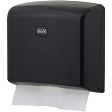 Calperia Duvara Montajlı Z Katlı Kağıt Havlu Dispenseri - Siyah