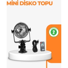 3 Renk 7 Mod Döner Disko Topu Işık