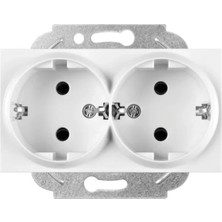 Calperia Beyaz 2'li Top Priz Mekanizması