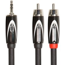 Calperia 1.5m Uzunluğunda 3.5mm Trs-Dual Rca Interconnect Kablo