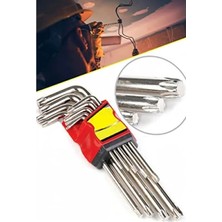 Calperia 9 Parça Çelik Alyan Takımı, Tork Anahtarı Seti