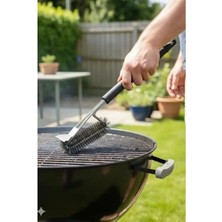 Calperia Paslanmaz Çelik Telli Mangal Izgara Temizleme Fırçası