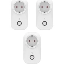 Calperia 3'lü Akıllı Akım Korumalı Priz Seti, Wifi ve Uzaktan Kontrol