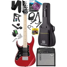 Calperia Yüksek Kaliteli Amfili Elektro Gitar Seti - 50W Maple Klavye