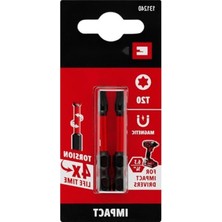 Calperia 2 Parça Darbeli Bit Seti - S2 Çelik ve Torsiyon Bölgesi