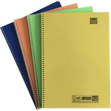 A4 60 Yaprak Pp Kapak Spiralli Okul Defteri Çizgili Sevinç 1 Adet