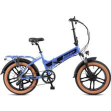 20J Loop Dıscovery 7V Hd Elektrikli Katlanır Bisiklet - Mavi Füme