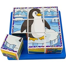 Deniz Hayvanları 3D Puzzle - 9 Küp 6 Yapboz