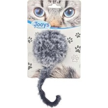 Kürklü Tırtıklı Kedi Topu