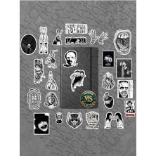 Tuba Toptaş And Horror Paketi/bullet Journal Defter Çıkartma Ajanda Laptop Etiket
