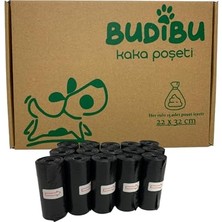 Kedi Köpek Kaka Poşeti Evcil Hayvan Dışkı Kaka Torbası 15 Rulo (225 Poşet) (Siyah)