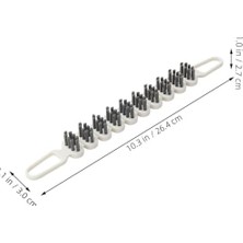 Bey 2'li 360° Bükülebilir Aralık Temizleme Fırçası, 26,5 cm Esnek Saplı Kavisli Yüzey Temizleyici, Askı Delikli Çok Amaçlı Mutfak Banyo Lavabo Temizlik Fırçası