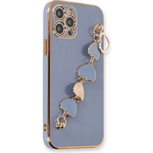 Newface iPhone 12 Pro Max Kılıf Esila Silikon - Gri