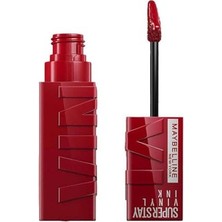 Maybelline New York Super Stay Vinyl Ink Uzun Süre Kalıcı Likit Parlak Ruj 10 Lippy