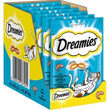 Dreamies Somonlu Kedi Ödül Maması 60 G x 6 Adet, 1 Kutu