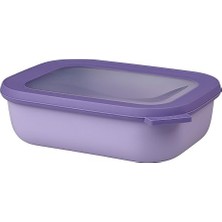 Mepal Cirqula Çok Amaçlı Kase Dikdörtgen Nordic Lilac – 1000 ml – Stok Kutusu, Buzdolabı Kutusu, Derin Dondurucu, Mikrodalga Fırın Kabı ve Kapaklı Servis Kasesi Olarak Kullanılabilir