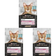 Pro Plan Pouch Okyanus Balıklı Yetişkin Kedi Konservesi 85GR (3 Paketi)