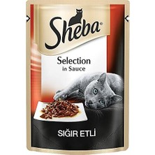 Sheba Yetişkin Sığırlı Yaş Mama 85 G