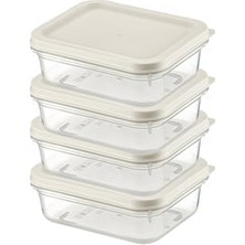 Orret Home 4 Adet Buzdolabı Organizeri – Pp Plastik Şeffaf ve Ayarlanabilir Saklama Kabı, Gıdaları Taze Tutan Fresh Box, Çok Amaçlı,mikrodalga ve Bulaşık Makinesi Uyumlu (Yeşil, 500 Ml)