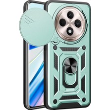 Newface Xiaomi Redmi 14C Kılıf Pars Lens Yüzüklü Silikon - Yeşil