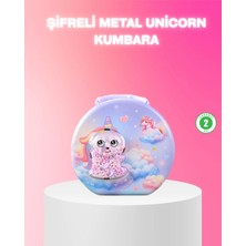 Şifreli Çocuk Para Kasası Metal Gövdeli Güvenli Kutu