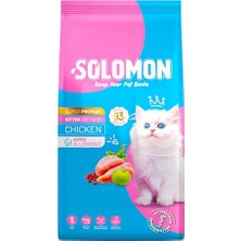 Solomon Kitten Yavru Tavuklu Süper Premium Kedi Maması 9 kg - Hipoalerjenik - Düşük Tahıllı - Yüksek Hayvansal Proteinli - Tüy Dökülme Engelleyici - Kolay Sindirilebilir - Kedi Maması (1,5x6 Adet)
